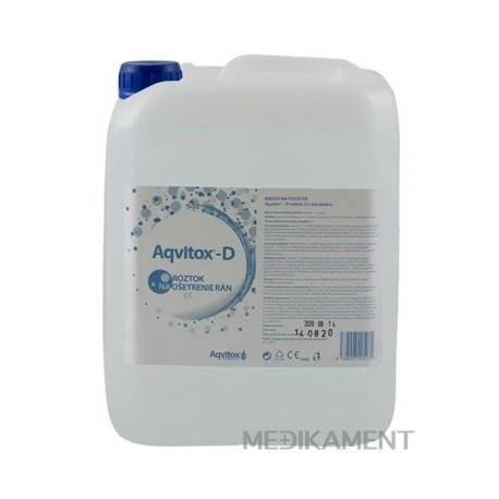 AQVITOX-D prostriedok na ošetrenie rán, roztok v bandaske 1x5 l