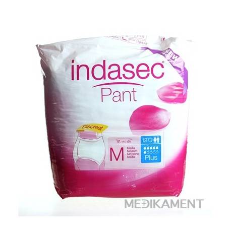 Indasec Pant Plus M plienkove nohavičky navliekacie boky 80-110 cm 12 ks