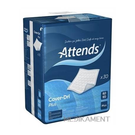 ATTENDS Cover-Dri Plus podložka inkontinenčná, savosť 1840 ml, veľkosť 80x90 cm, 1x30 ks