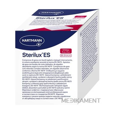 STERILUX ES kompres sterilný 5 cm x 5 cm 50 ks