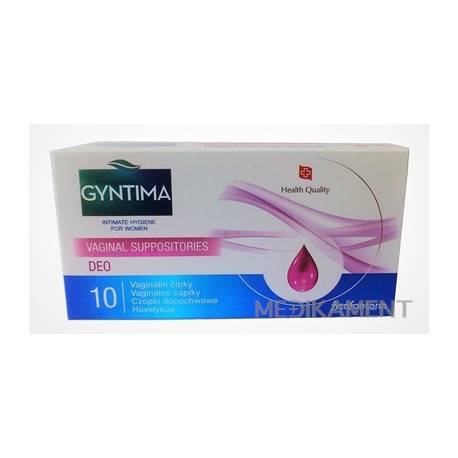 Fytofontana GYNTIMA DEO Vaginálne čapíky 10 ks