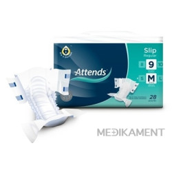 ATTENDS Slip Regular 9 M plienkové nohavičky savosť 2499 ml obvod bokov 80-110 cm 28 ks