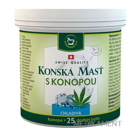 SwissMedicus KONSKÁ MASŤ S KONOPOU CHLADIVÁ 250 ml