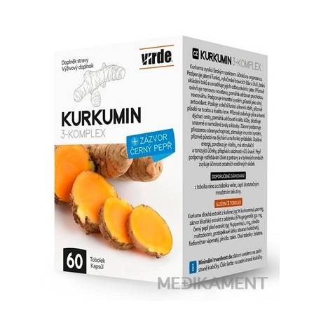 VIRDE KURKUMIN 3-KOMPLEX kapsuly 60 ks