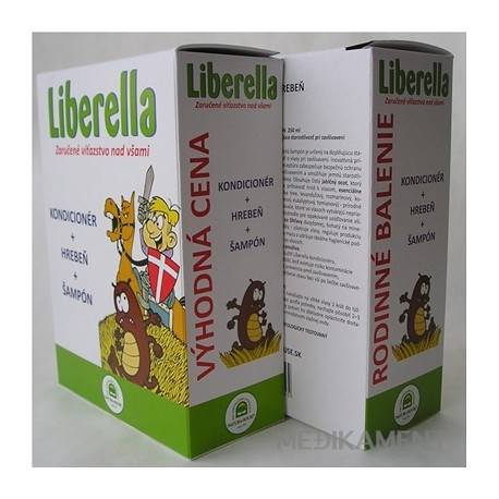 Natura House Liberella rodinné balenie (kondicionér 125 ml + hrebeň + šampón 250 ml)
