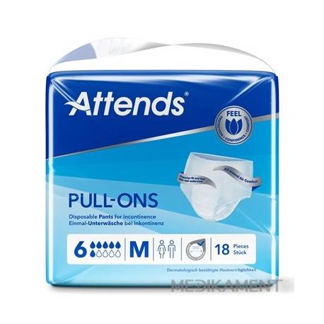 ATTENDS Pull-Ons 5 M elastické inkont. nohavičky, savosť 2099 ml, obvod 80-110 cm 18 ks