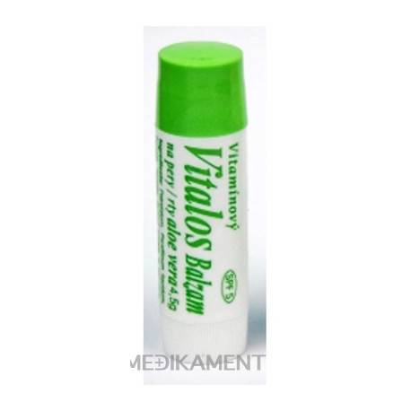 VITALOS Balzam na pery aloe vera SPF 5 vitamínový 1 ks