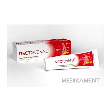 RECTOVENAL ACUTE anorektálny gél na hemoroidy, s aplikátorom 20 g