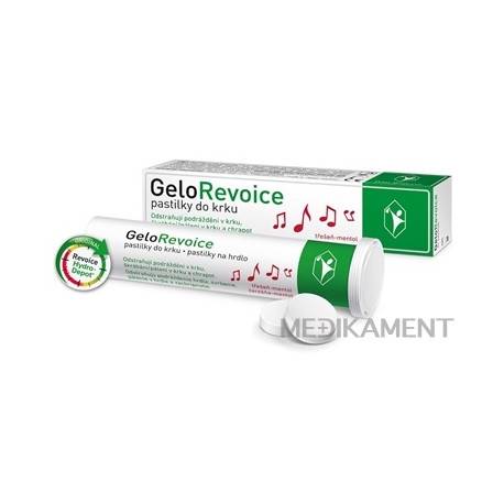 GeloRevoice (inov. 2019) pastilky na hrdlo, čerešňa mentol 1x20 ks