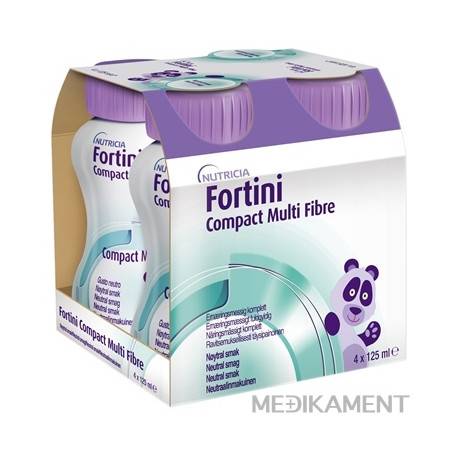 Nutricia Fortini Compact Multi Fibre neutrálna príchuť 4 x 125 ml