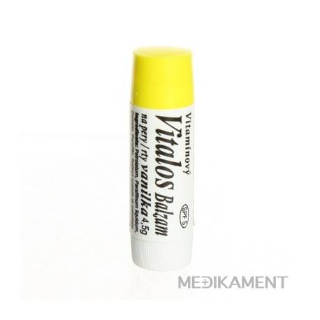 VITALOS Balzam na pery vanilka SPF 5 vitamínový 1 ks