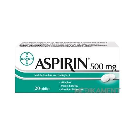 Aspirin 500 mg tablety 20 ks