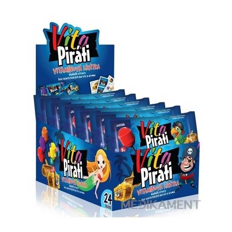 Biotter VitaPiráti vitamínové lízanky mix príchutí 4x6 ks (24 ks)