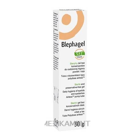 Blephagel sterilný gél na hygienu viečok a rias 30 g