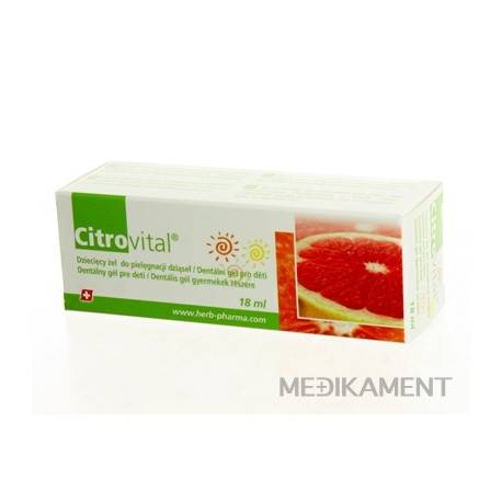 Citrovital Dentálny gél pre deti 18 ml