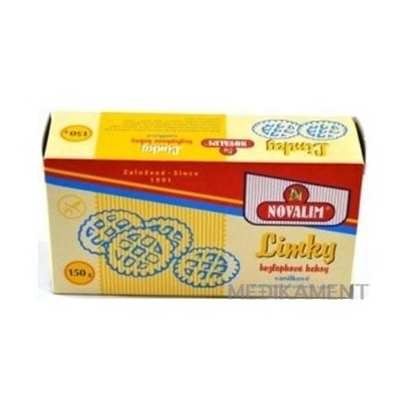Novalim LIMKY DIÉTNE KEKSY VANILKOVÉ bezlepkové neplnené 150 g