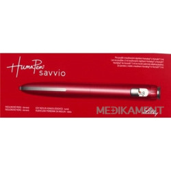 HumaPen Savvio, inzulínové pero červené, aplikátor inzulínu pre 3 ml náplne, 1x1 ks