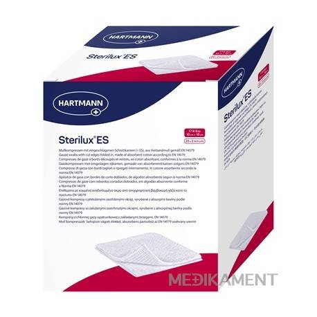 STERILUX ES kompres sterilný 10 cm x 10 cm 50 ks