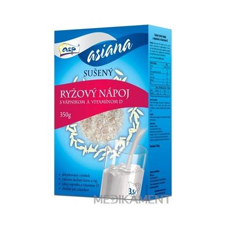 asp RYŽOVÝ NÁPOJ s vápnikom a vitamínom D sušený 350 g