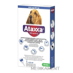 Ataxxa 2000 mg/400 mg (psy nad 25 kg) sol 4 ml