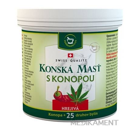 SwissMedicus KONSKÁ MASŤ S KONOPOU HREJIVÁ 250 ml
