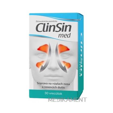 CLIN SIN med na výplach nosa, vrecúška 1x30 ks
