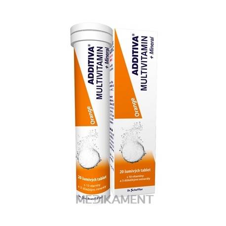 ADDITIVA MULTIVITAMÍN + Minerál Orange šumivé tablety 20 ks