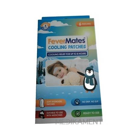FeverMates cooling nálepkové chladivé náplasti pre deti 1x6 ks
