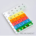 Obzor Dávkovač liekov typ 04 týždenný dúhový 1 ks