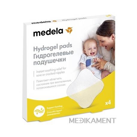 MEDELA Hydrogélové vankúšiky na prsníky 1x4 ks