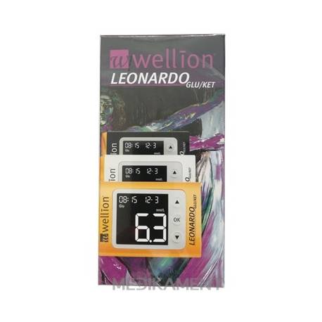 Wellion LEONARDO GLU/KET PLUS Glukomer mmol 1 set