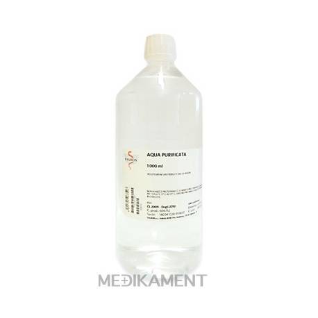 FAGRON Aqua purificata plastová liekovka 1 l