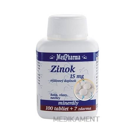 MedPharma ZINOK 15 MG tablety 107 ks