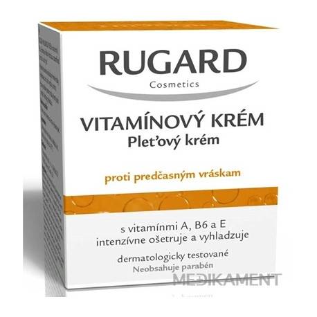 RUGARD VITAMÍNOVÝ KRÉM proti predčasným vráskam, bez parabénov, 1x50 ml