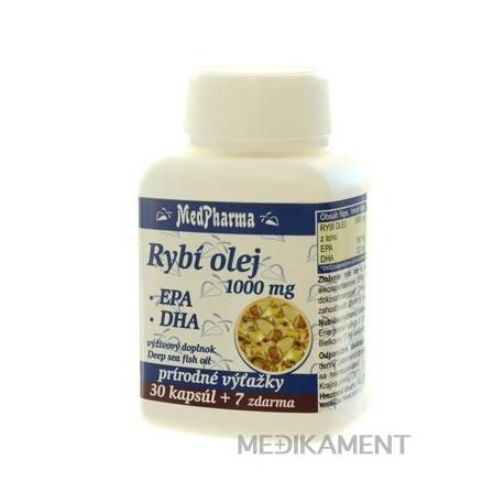 MedPharma RYBI OLEJ 1000 mg kapsuly 37 ks
