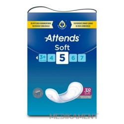 ATTENDS Soft 5 vkladacie plienky, savosť 1100 ml 38 ks