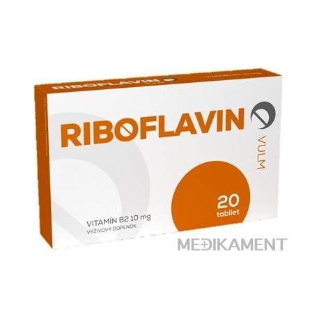 VULM RIBOFLAVIN tablety 20 ks