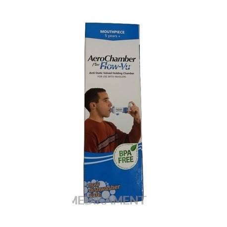AeroChamber Plus nástavec inhalačný modrý pre dospelých 1 ks