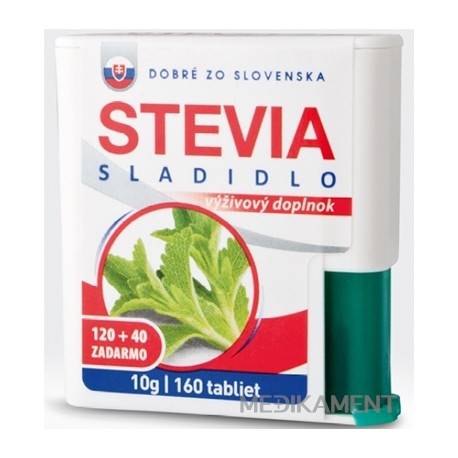 Dobré z SK STEVIA tbl (sladidlo na báze isomaltu a glykozidov steviolu) 120+40 zadarmo (16
