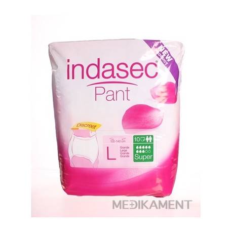 Indasec Pant Super L plienkove nohavičky navliekacie boky 100-140 cm 10 ks