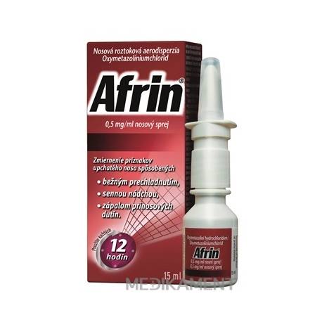 Afrin 0,5 mg/ml nosový sprej 15 ml