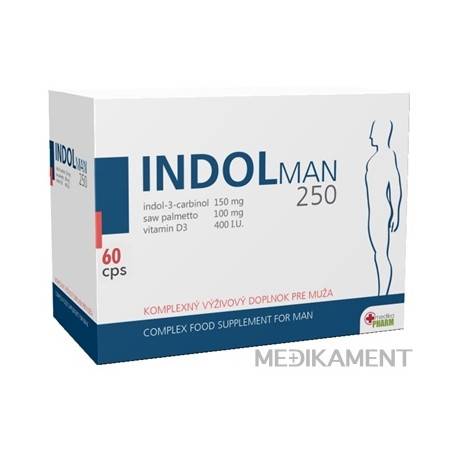INDOL MAN 250 pre ženy 60 kapsúl