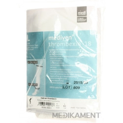 mediven thrombexin 18 pančuchy stehenné veľkosť L biele 1 pár