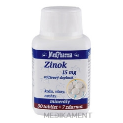 MedPharma ZINOK 15MG tablety 37 ks