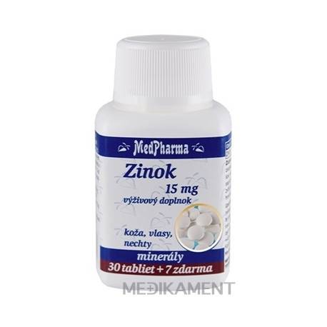 MedPharma ZINOK 15MG tablety 37 ks