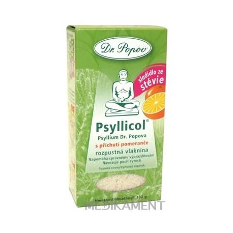 DR. POPOV PSYLLICOL POMARANČ rozpustná vláknina 100 g