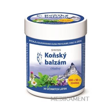 SWISS KONSKÝ BALZAM chladivý 550 ml SWISS KONSKÝ BALZAM chladivý 550 ml