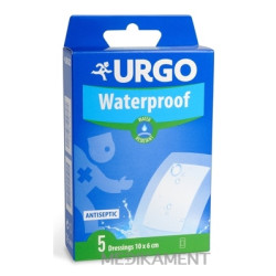 URGO Waterproof vodeodolná náplasť priehľadná 10 x 6 cm 5 ks