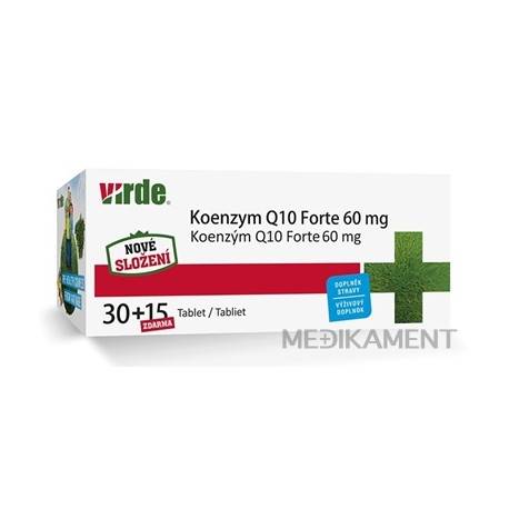 VIRDE KOENZYM Q10 Forte 60 mg tablety 5 ks