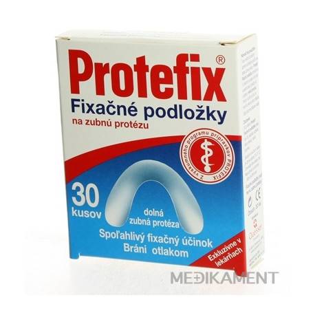 Protefix Fixačné podložky na dolnú zubnú protézu fixačná podložka 1x30 ks